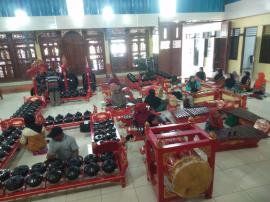 KELOMPOK MURTI WIROMO UJICOBA  GAMELAN BARU